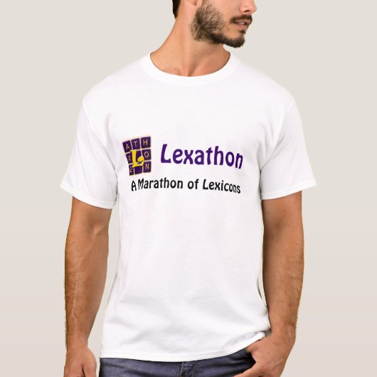 "Een woord, een woord" Lexathon shirt (Voorkant)