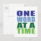 Eén woord tegelijk briefkaart (Voorkant / Achterkant)