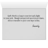 Een woord van aanmoedigingsbijbel (Binenzijde Horizontaal (Onderkant))