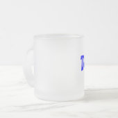 Eén woord zegt alles! matglas koffiemok (Voorkant links)