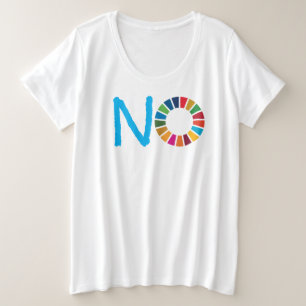 EEN WOORD ZEGT IT ALLE Vrouwen Plus Size T-shirt