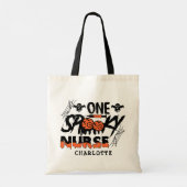 Een woordelijke Zurse Halloween Ghost Persoonlijke Tote Bag (Achterkant)