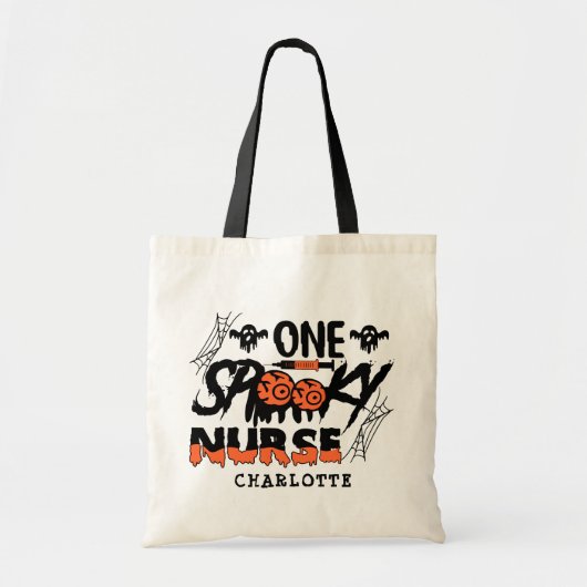 Een woordelijke Zurse Halloween Ghost Persoonlijke Tote Bag (Voorkant)