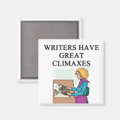 een woordspeling voor schrijvers magneet (Voorkant / Achterkant)