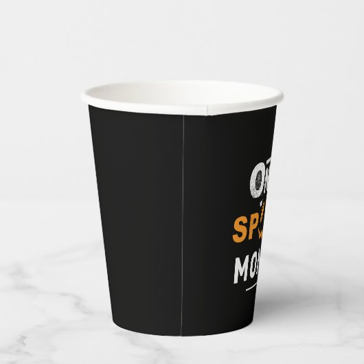 Eén woordvoerder mam Halloween Matching Family Cus Papieren Bekers (Rechts)