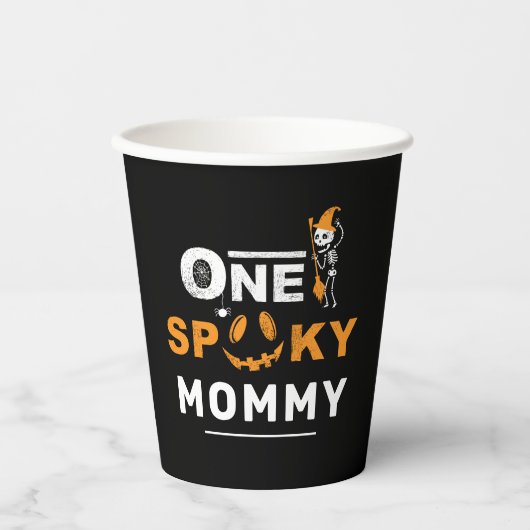 Eén woordvoerder mam Halloween Matching Family Cus Papieren Bekers (Voorkant)