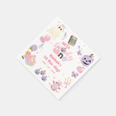 Eén woordy Babe Cute Halloween Ghost 1e verjaardag Servet (Hoek)