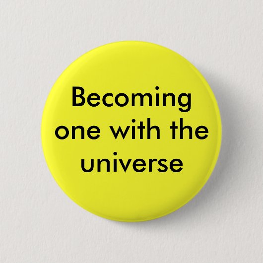 Een worden met het universum ronde button 5,7 cm (Voorkant)