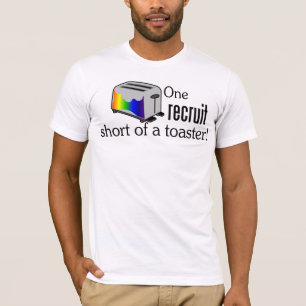 Eén worp met een broodrooster t-shirt