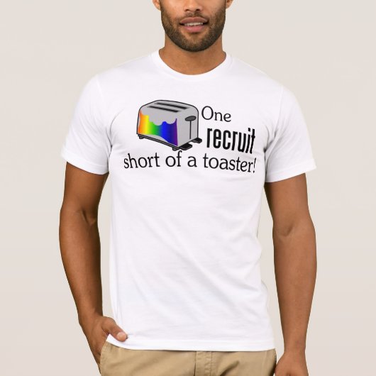 Eén worp met een broodrooster t-shirt (Voorkant)