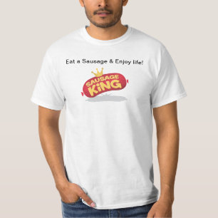 Een worst eten t-shirt