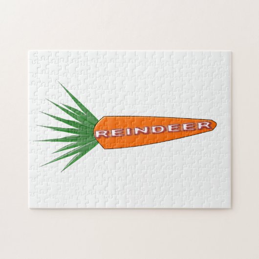 Een wortel voor de kerstrendierpuzzel legpuzzel (Horizontaal)