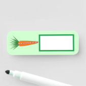 Een wortel voor de kerstrendierziekte naamplaatje (In situ)