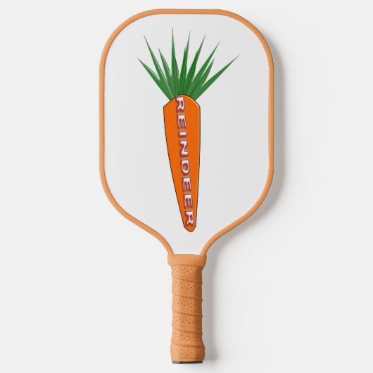 Een wortel voor de kerstrendierziekte pickleball paddle (Voorkant)