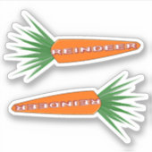 Een wortel voor de kerstrendierziekte sticker (Voorkant)