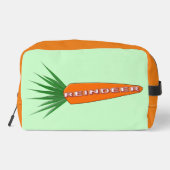 Een wortel voor de kerstrendierziekte toilettasje (Achterkant)