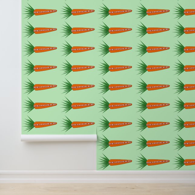 Een wortel voor kerstrenrendier gepatterd behang (Applicatie)