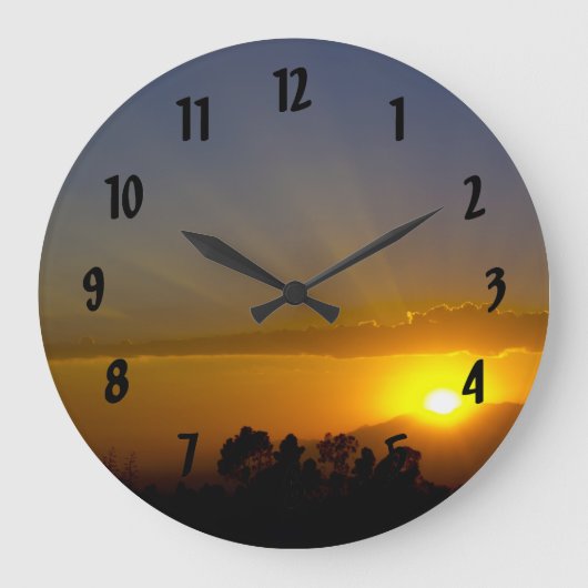 EEN WOW! zonsondergang Grote Klok (Voorkant)
