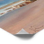 Een wrak op Skagen Nordstrand, P.S. Krøyer Art Poster (Hoek)