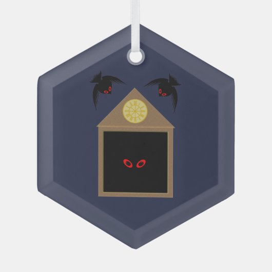 Een Wreedheid van Raven Halloween Glas Ornament (Voorkant)
