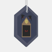 Een Wreedheid van Raven Halloween Glas Ornament (Voorkant Rechts)