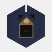Een Wreedheid van Raven Halloween Glas Ornament (Achterkant)