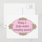 Een YaYa zijn maakt dagelijks speciaal Briefkaart (Voorkant / Achterkant)