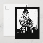 Een Yeoman Warder of Beefeater Briefkaart (Voorkant / Achterkant)