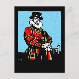 Een Yeoman Warder of Beefeater Briefkaart