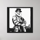 Een Yeoman Warder of Beefeater Canvas Afdruk (Voorkant)