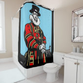 Een Yeoman Warder of Beefeater Douchegordijn (In situ)