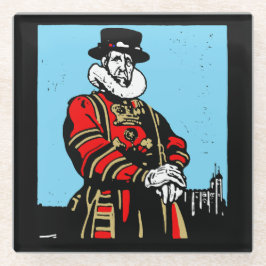 Een Yeoman Warder of Beefeater Glazen Onderzetter