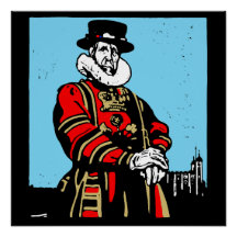 Een Yeoman Warder of Beefeater