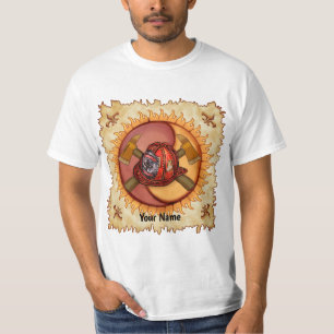 Een Yin Yang brandweerman T-shirt