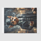 Een Yorkshire Terrier met whisky in 1920 Chicago Tissuepapier (Voorkant)