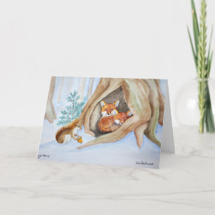 Een Yuletide-aanbod Feestdagen Kaart