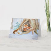 Een Yuletide-aanbod Feestdagen Kaart (Voorkant)