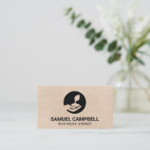 Een zaadje planten visitekaartje (Staand voorkant)