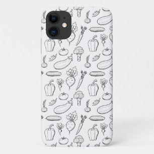 Een zaak met de Vegan-telefoon: thema doodle-groen Case-Mate iPhone Case