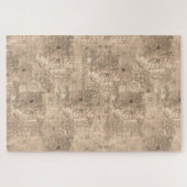 Een zacht bruine kleur herhaalt patroon van vele l legpuzzel (Horizontaal)