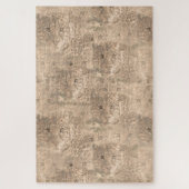 Een zacht bruine kleur herhaalt patroon van vele l legpuzzel (Verticaal)