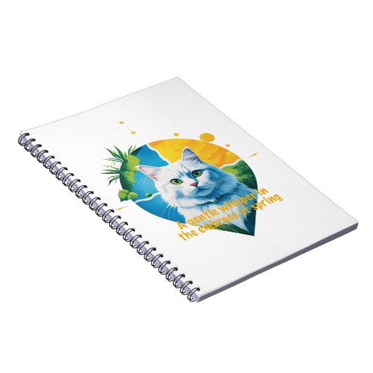 Een zacht gefluister in de omhelzing van de lente notitieboek (Rechterzijde)