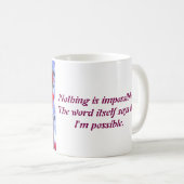 Een zacht gesproken waarheid koffiemok (Voorkant rechts)