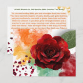 Een zachte inspiratiekaart met een bloem briefkaart (Voorkant / Achterkant)