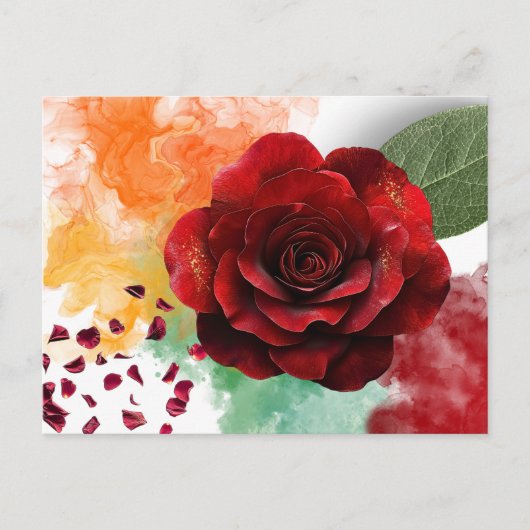 Een zachte inspiratiekaart met een bloem briefkaart (Voorkant)