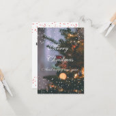 Een zachte kerstwens kaart (Voorkant / Achterkant in situ)