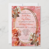 Een zachte kleur van Peach Fuzz Flowers Kaart (Voorkant)