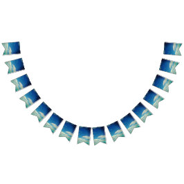 Een zachte laag wolken vlaggetjes