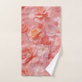 Een zachte, rozeachtige oranje tint genaamd Peach Bad Handdoek (Handdoek)