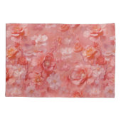 Een zachte, rozeachtige oranje tint genaamd Peach Kussensloop (Achterkant)